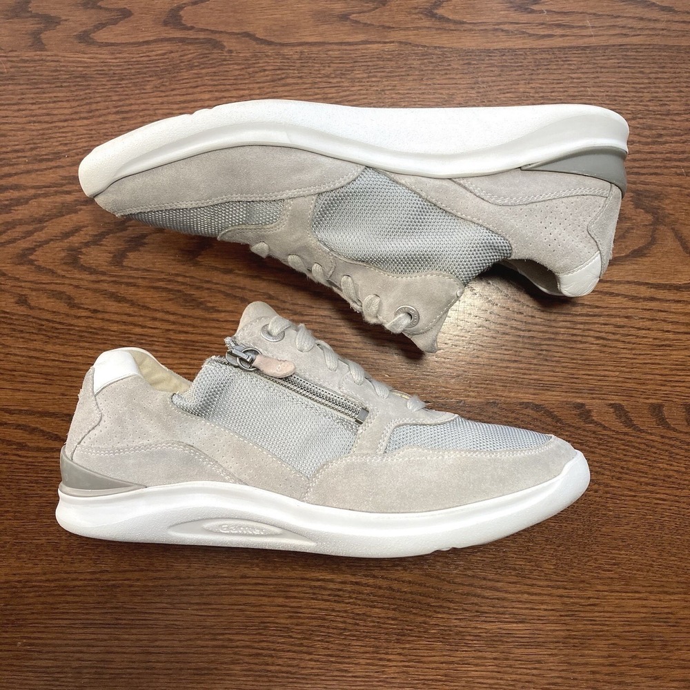 Ganter Helen Orthotic Zip Extra Light Suede Sneaker Womens 6 1512883817 RP$200